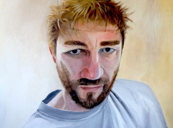 Self Portrait, oil paint on canvas